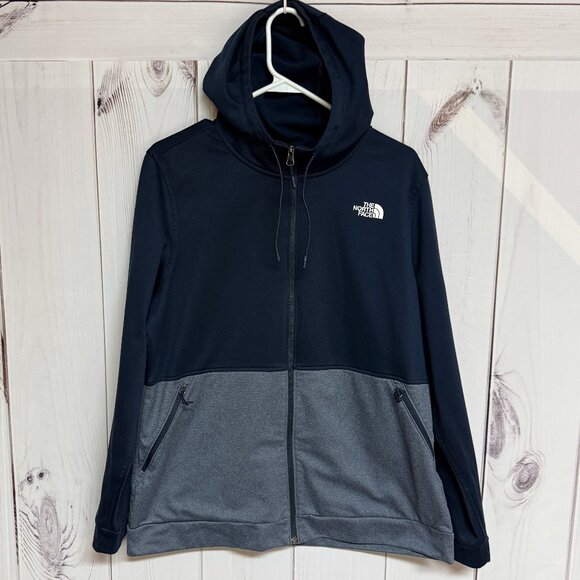 The North Face Women’s Cinder Zip-Up Hoodie XL Blue/Gray EUC - Picture 1 of 9